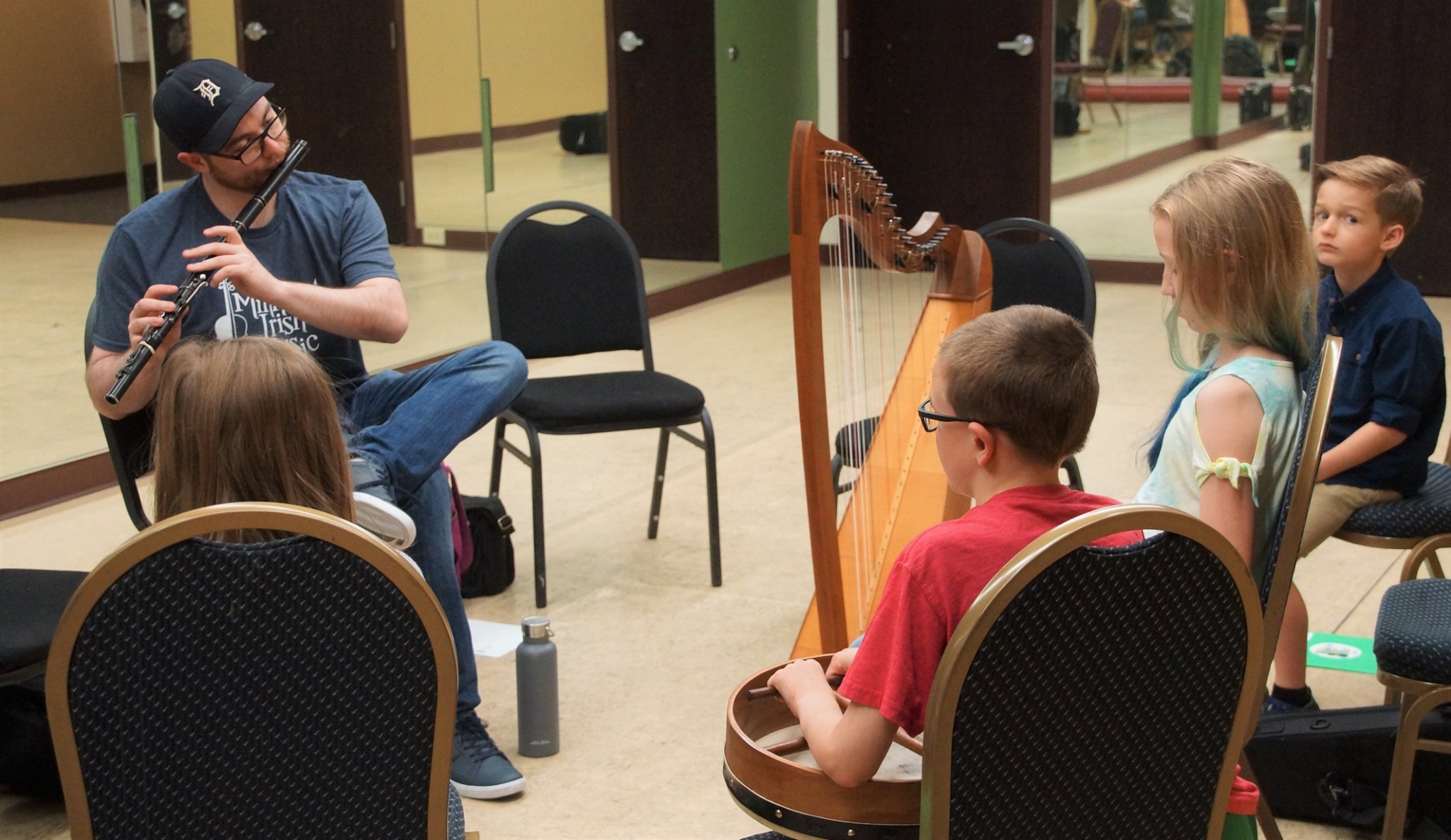 Seán teaching the Youth Program and MIM 2019